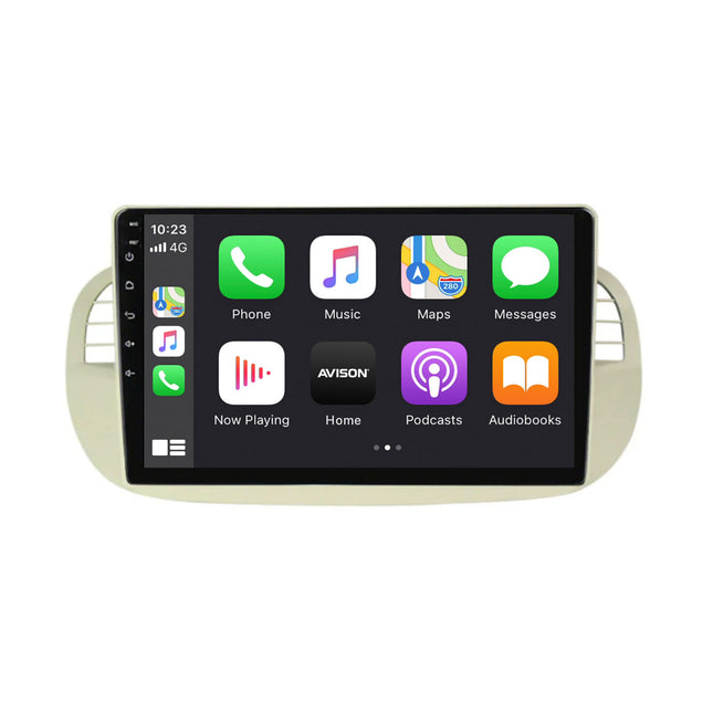 Navegación para Fiat 500 | Full Touch | Carplay | Android | DAB | Bluetooth | Blanco | XR4