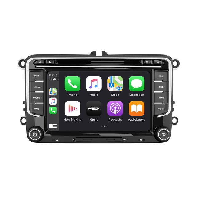Navegación para VW Seat y Skoda 7" | Carplay Inalámbrico | Android Auto | DAB+ | 64 GB