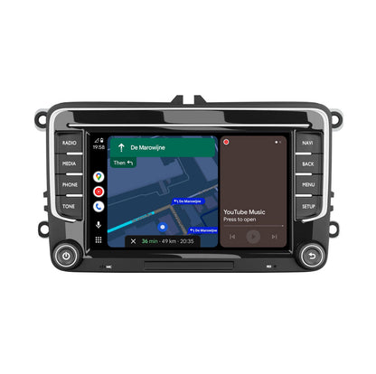 Radio para Coche con Apple CarPlay y Android Auto para VW, Seat y Skoda - 7" QLED, DAB+, 64GB, GPS - AVN-R570
