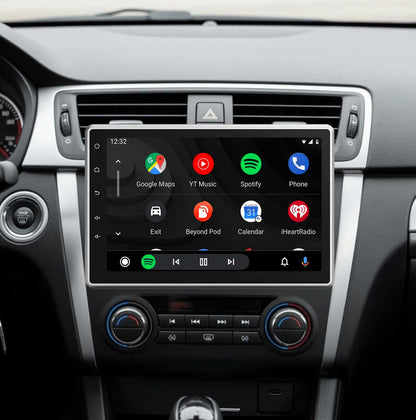Sistema estéreo universal 1-DIN para coche con pantalla QLED de 10,1" | CarPlay | Android Auto | Bluetooth | Linux