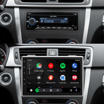 Sistema estéreo universal 1-DIN para coche con pantalla QLED de 10,1" | CarPlay | Android Auto | Bluetooth | Linux