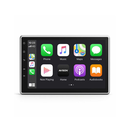 Sistema estéreo universal 1-DIN para coche con pantalla QLED de 10,1" | CarPlay | Android Auto | Bluetooth | Linux