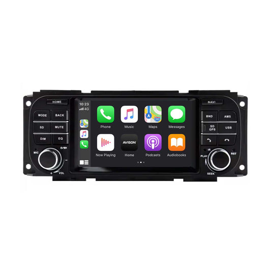Navegación para Jeep Grand Cherokee 2002-2006 | CarPlay | Android Auto | WIFI | Bluetooth | QLED
