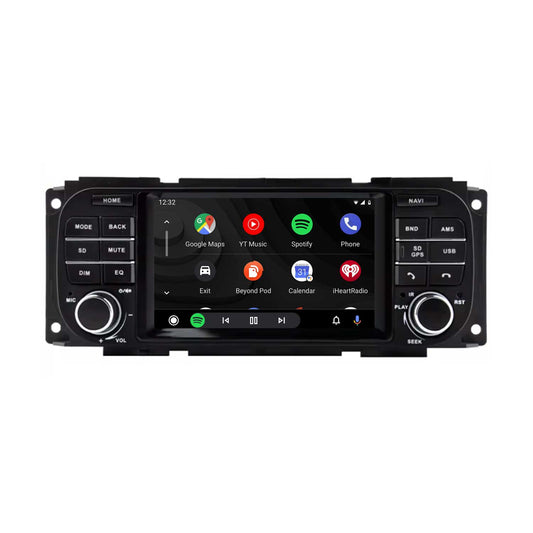 Navegación para Jeep Grand Cherokee 2002-2006 | CarPlay | Android Auto | WIFI | Bluetooth | QLED