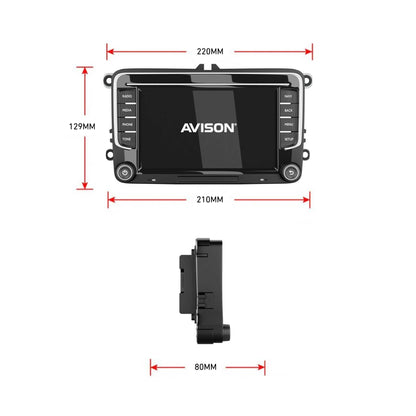 Navegador para VW Seat & Skoda 7" | CarPlay | Android Auto | DAB | 4 Core | 32GB