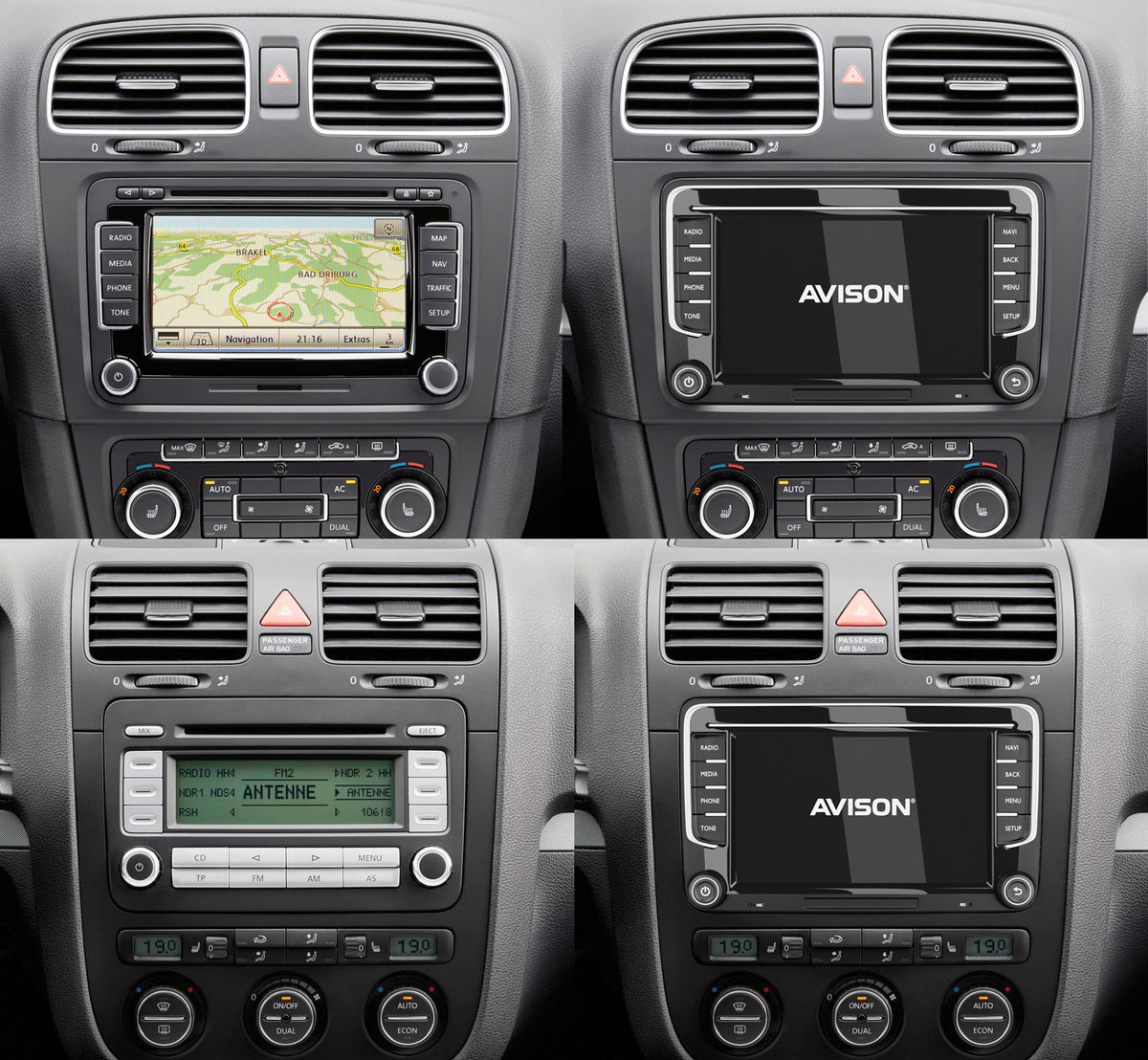 Navegador para VW Seat & Skoda 7" | CarPlay | Android Auto | DAB | 4 Core | 32GB