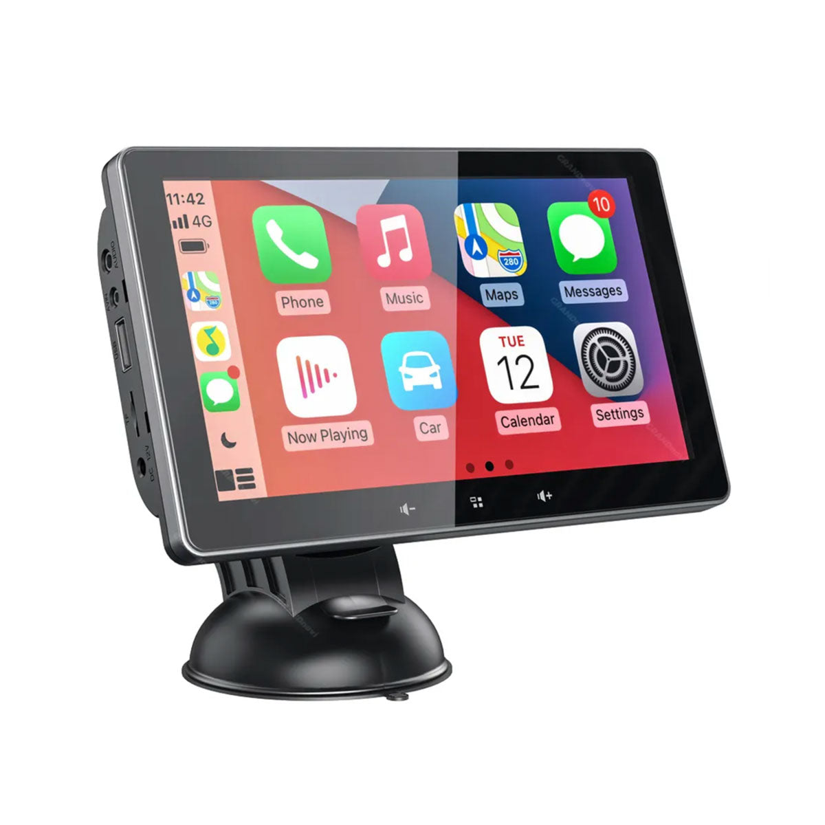 Sistema de navegación portátil con CarPlay y Android Auto | 7 pulgadas | Bluetooth | Transmisor FM | AUX