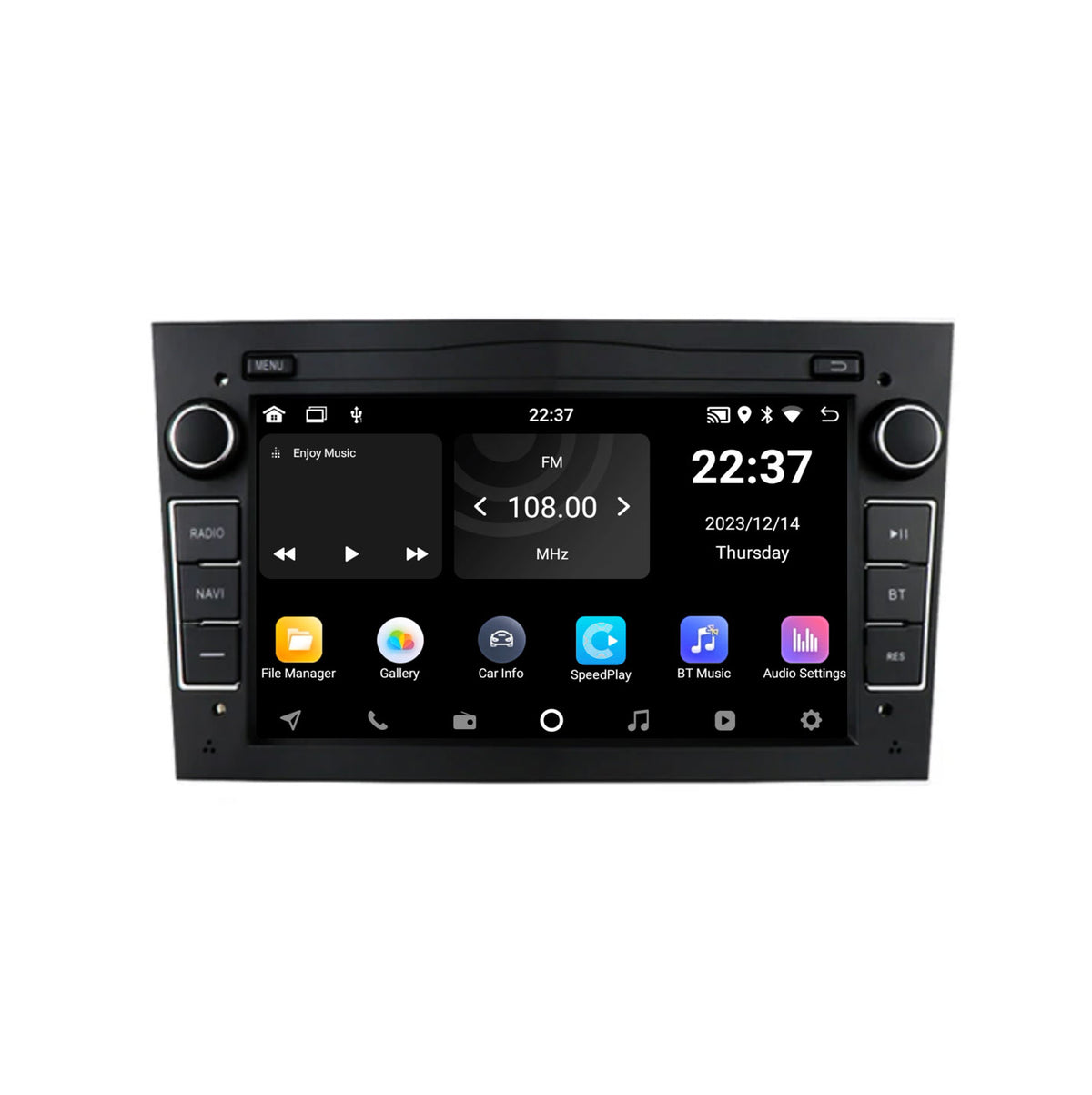 Navegador para Opel Negro 7" | Carplay | Android | DAB+ | Bluetooth | 32GB