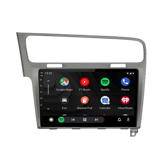 Golf 7 CarPlay Android Auto Estéreo de Coche Gris Cepillado