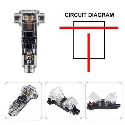 Conector de cables T-Tap: conexión rápida y segura (sin necesidad de pelar los cables)
