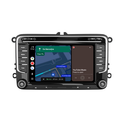 Navegación para VW Seat y Skoda 7" | Carplay Inalámbrico | Android Auto | DAB+ | 64 GB