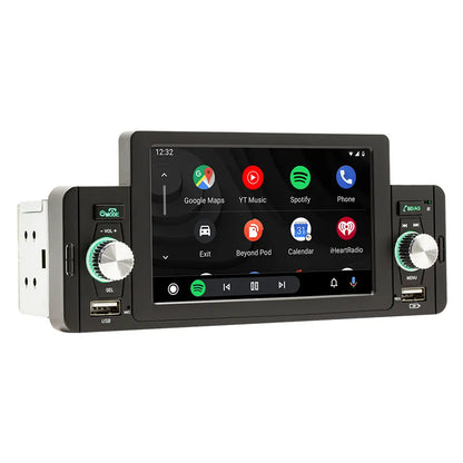Equipo de música para coche 1 DIN 5" con CarPlay y Android Auto