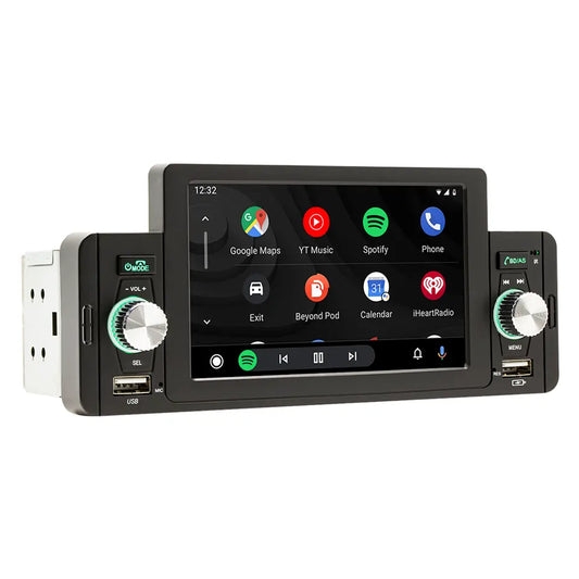 Equipo de música para coche 1 DIN 5" con CarPlay y Android Auto