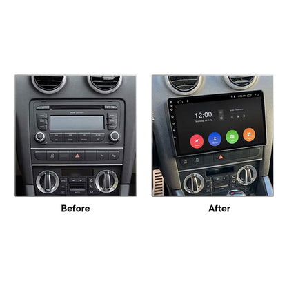 Navegación para Audi A3 con pantalla de 9 pulgadas | Carplay | Android Auto | DAB | Bluetooth | 64 GB