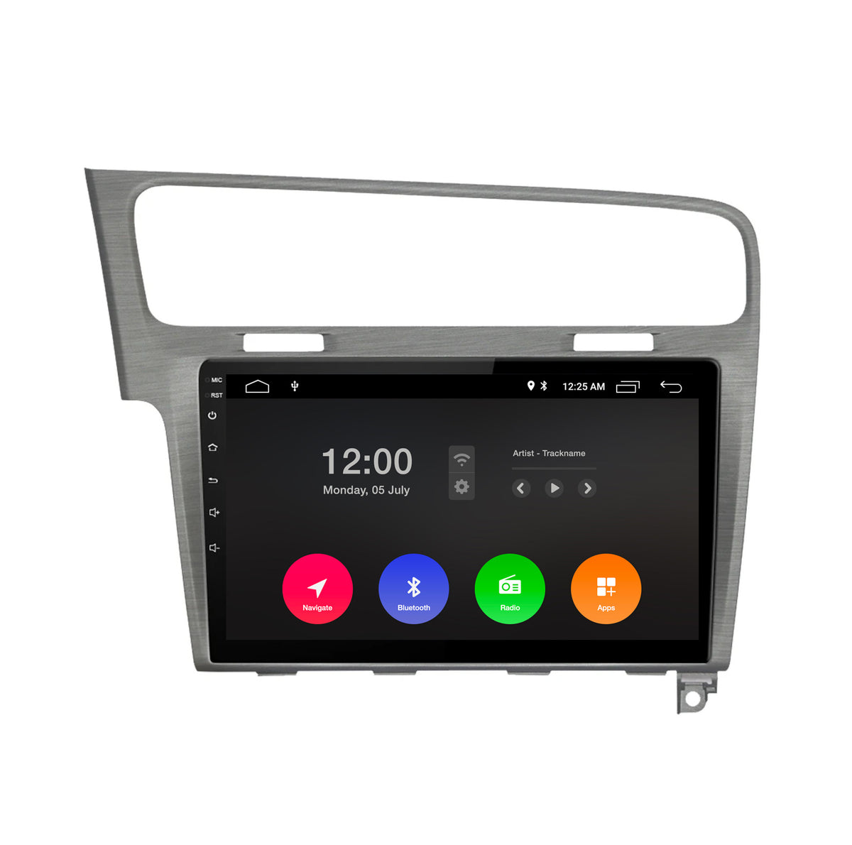 Golf 7 CarPlay Android Auto Estéreo de Coche Gris Cepillado